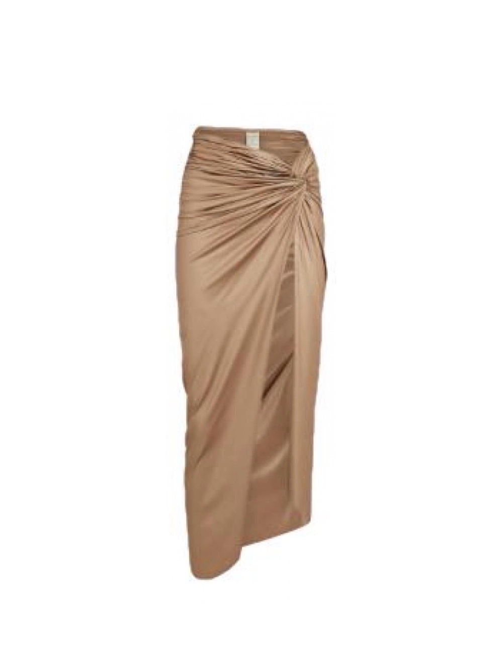 Baobab Collection Camel Twist-Drape Maxi Skirt